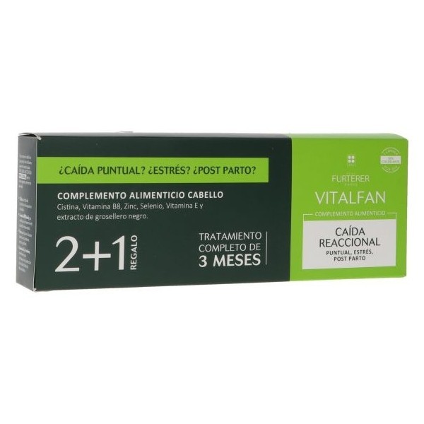 Rene Furterer Vitalfan Anticaída Reaccional 3x30 Cápsulas 