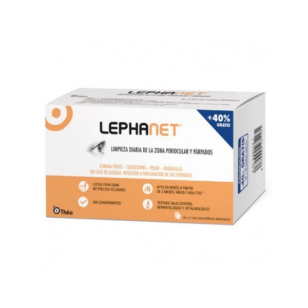 THEA LEPHANET TOALLITAS ESTERILES 30 U  10 DE REGALO