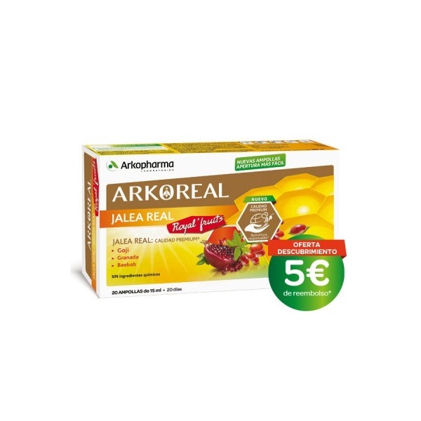 ARKOREAL JALEA REAL ROYAL FRUITS 20 AMPOLLAS     