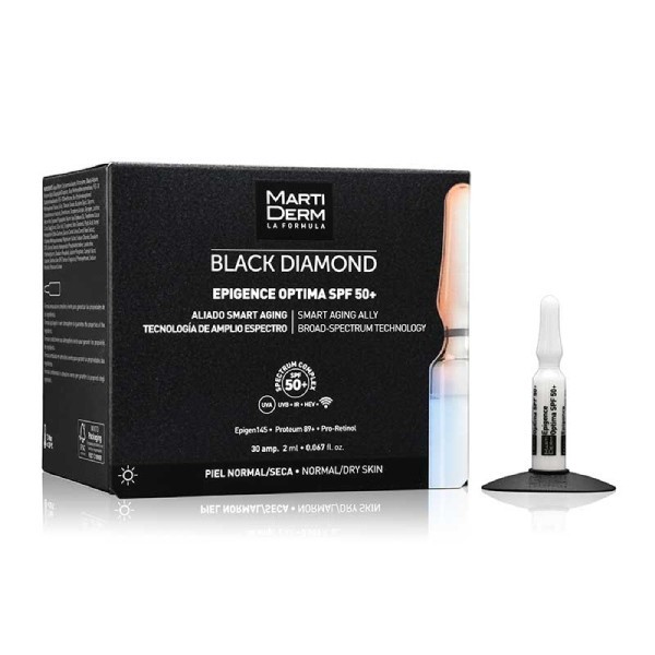 MARTIDERM  BLACK DIAMOND EPIGENCE OPTIMA SPF 50  30 AMPOLLAS